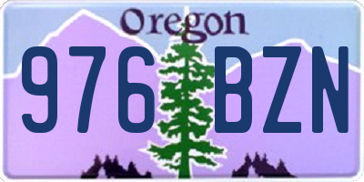OR license plate 976BZN