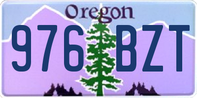 OR license plate 976BZT