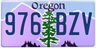 OR license plate 976BZV