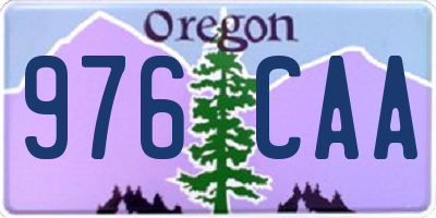 OR license plate 976CAA