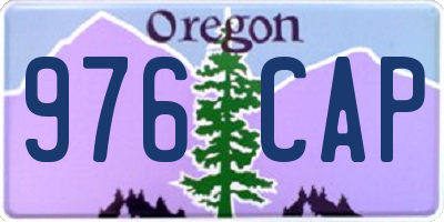 OR license plate 976CAP