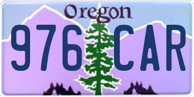 OR license plate 976CAR