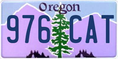 OR license plate 976CAT