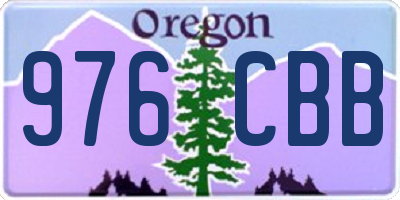 OR license plate 976CBB