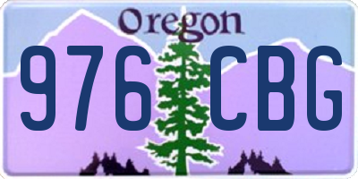 OR license plate 976CBG