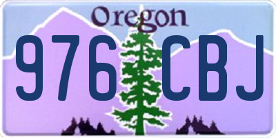 OR license plate 976CBJ