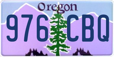 OR license plate 976CBQ