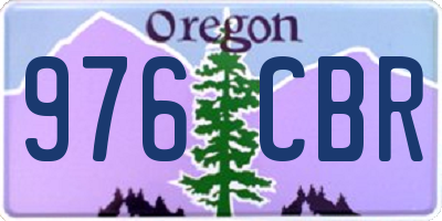 OR license plate 976CBR