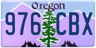 OR license plate 976CBX