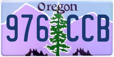 OR license plate 976CCB