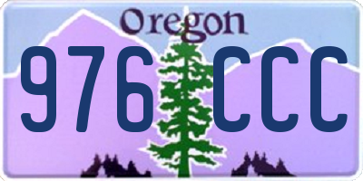 OR license plate 976CCC