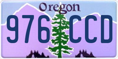 OR license plate 976CCD
