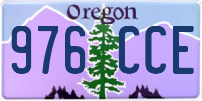 OR license plate 976CCE
