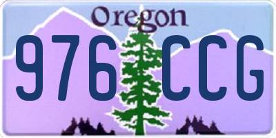 OR license plate 976CCG