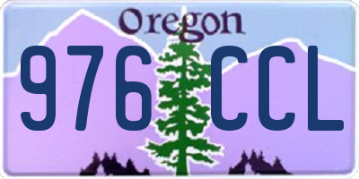 OR license plate 976CCL