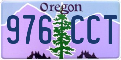 OR license plate 976CCT