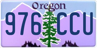OR license plate 976CCU