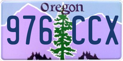 OR license plate 976CCX