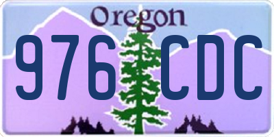 OR license plate 976CDC