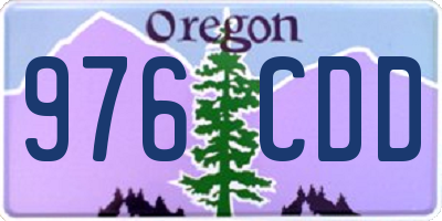 OR license plate 976CDD