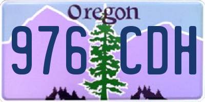 OR license plate 976CDH