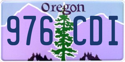 OR license plate 976CDI
