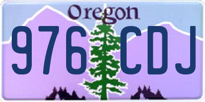 OR license plate 976CDJ