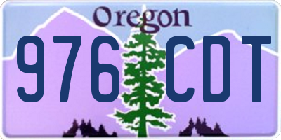 OR license plate 976CDT