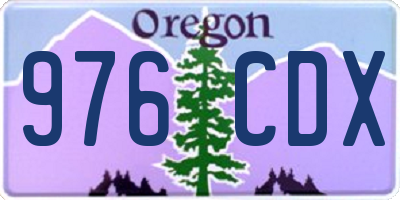 OR license plate 976CDX