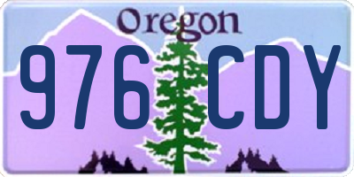 OR license plate 976CDY