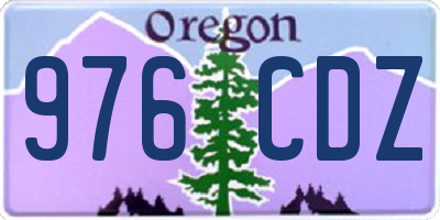 OR license plate 976CDZ