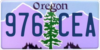 OR license plate 976CEA