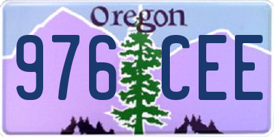OR license plate 976CEE