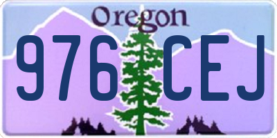 OR license plate 976CEJ