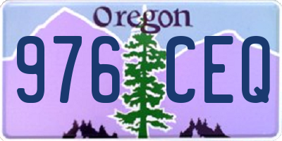 OR license plate 976CEQ