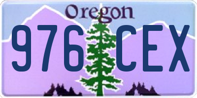 OR license plate 976CEX