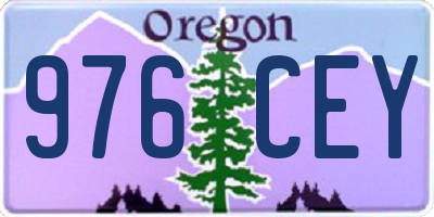 OR license plate 976CEY