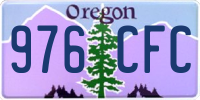 OR license plate 976CFC
