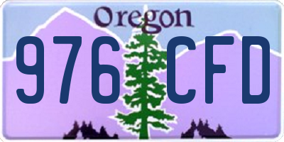 OR license plate 976CFD