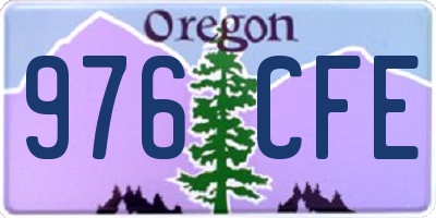 OR license plate 976CFE