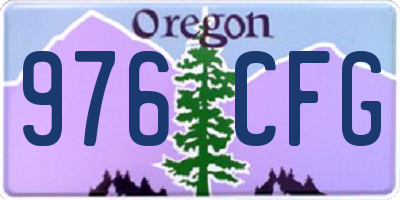OR license plate 976CFG