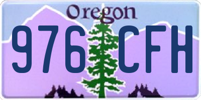 OR license plate 976CFH