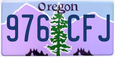 OR license plate 976CFJ