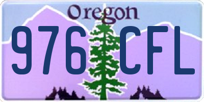 OR license plate 976CFL