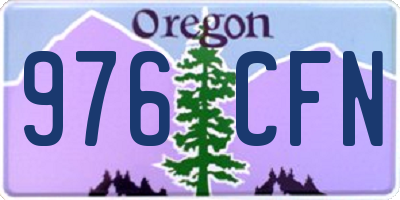 OR license plate 976CFN