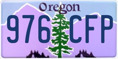 OR license plate 976CFP