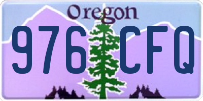 OR license plate 976CFQ