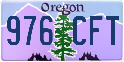 OR license plate 976CFT