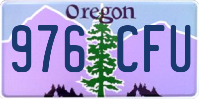 OR license plate 976CFU