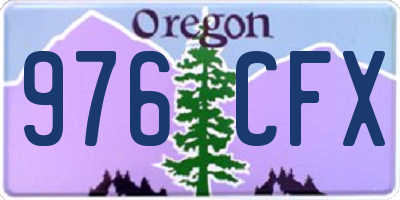 OR license plate 976CFX